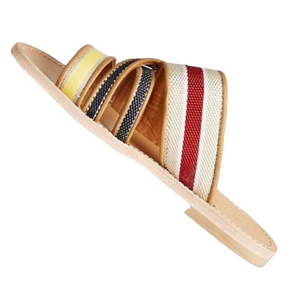 Morena Gabriella Adria Sandals Sz 40 EU/ 9US Made in Italy Preppy Slides Boho - Picture 6 of 11